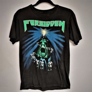 FORBIDDEN THRASH METAL TWISTED INTO FORM CONCERT TOUR T-SHIRT VTG ORIGINAL >RARE